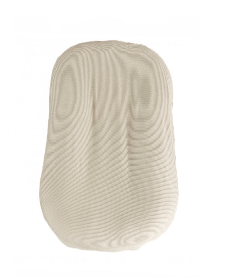 Oat Ribbed Baby Lounger Cover — Little Mae & Co