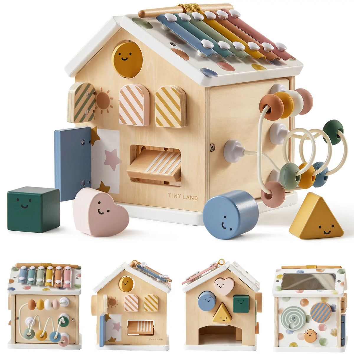 Tiny Land® Cottage Activity Cube - Morandi — Tiny Land