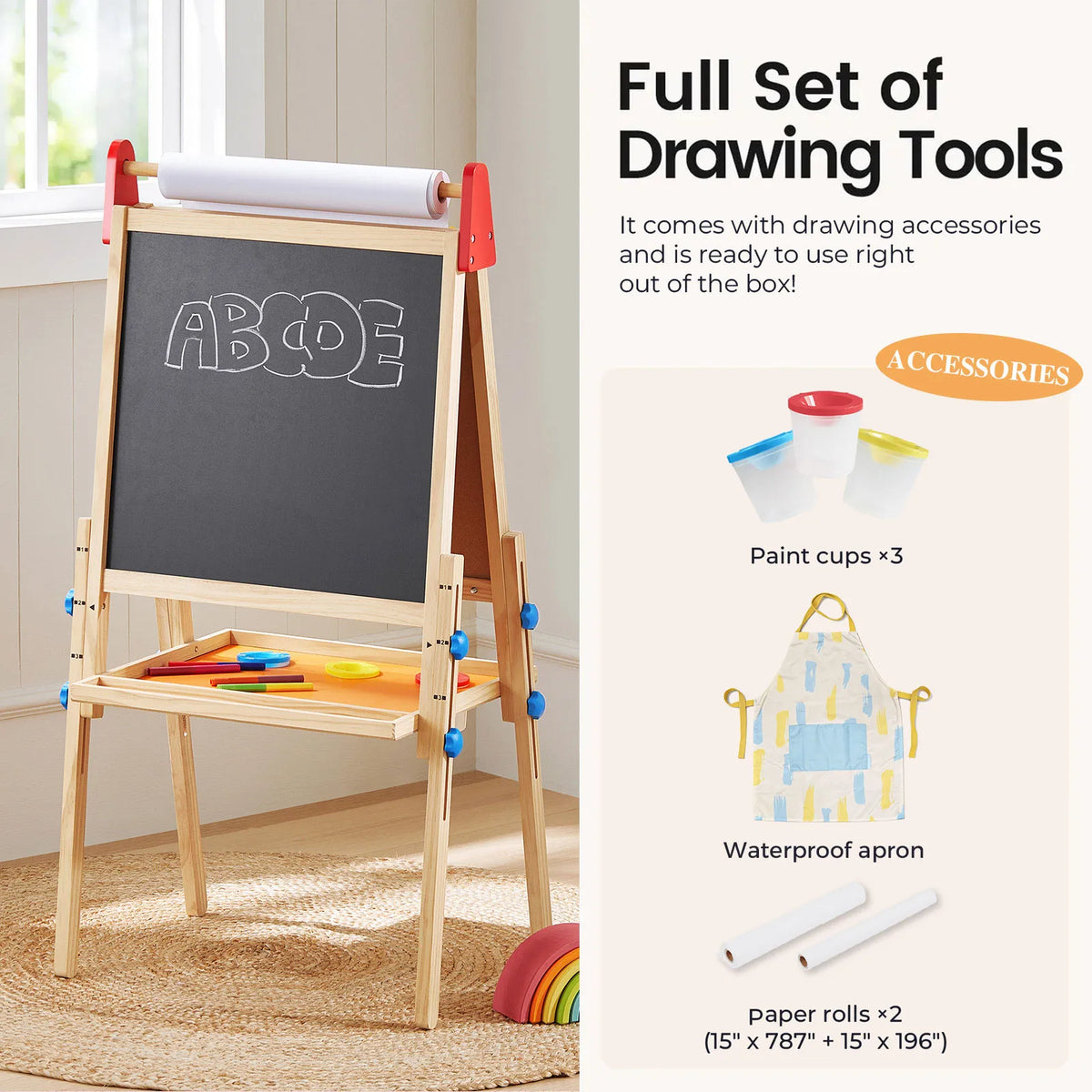 Tiny Land® 3-in-1 Art Easel for Kids — Tiny Land
