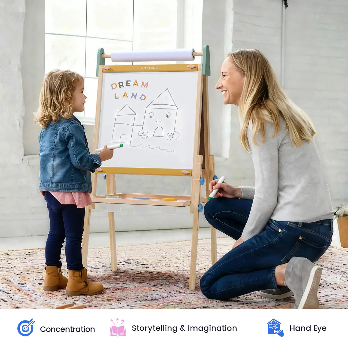 Tiny Land® 3-in-1 Art Easel for Kids — Tiny Land