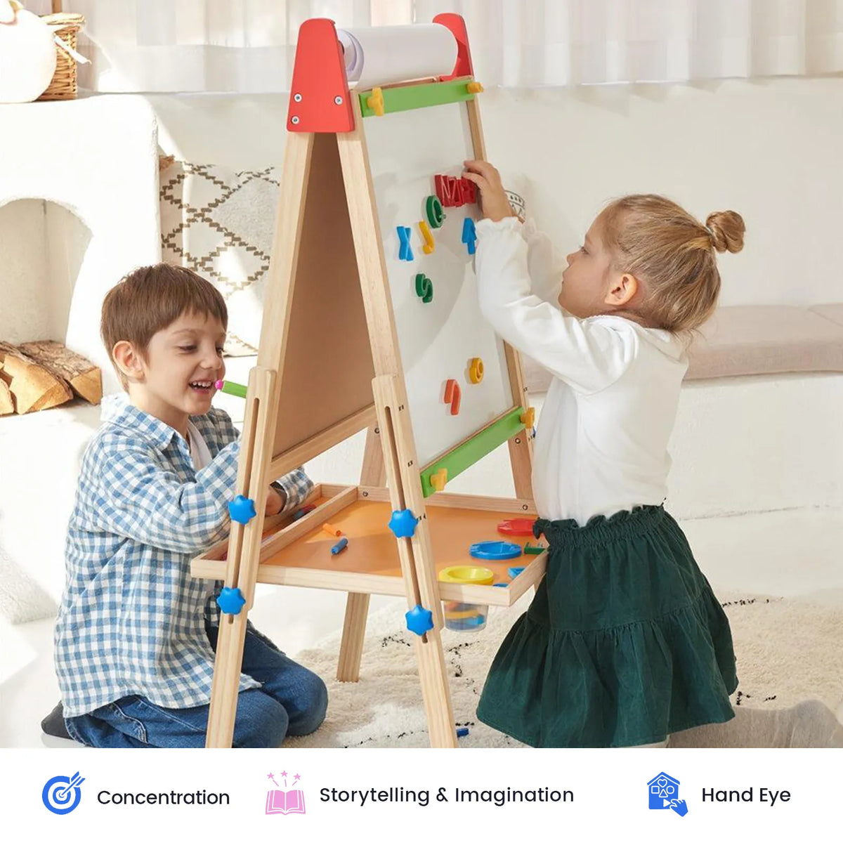 Tiny Land® 3-in-1 Art Easel & Paper Roll Set — Tiny Land