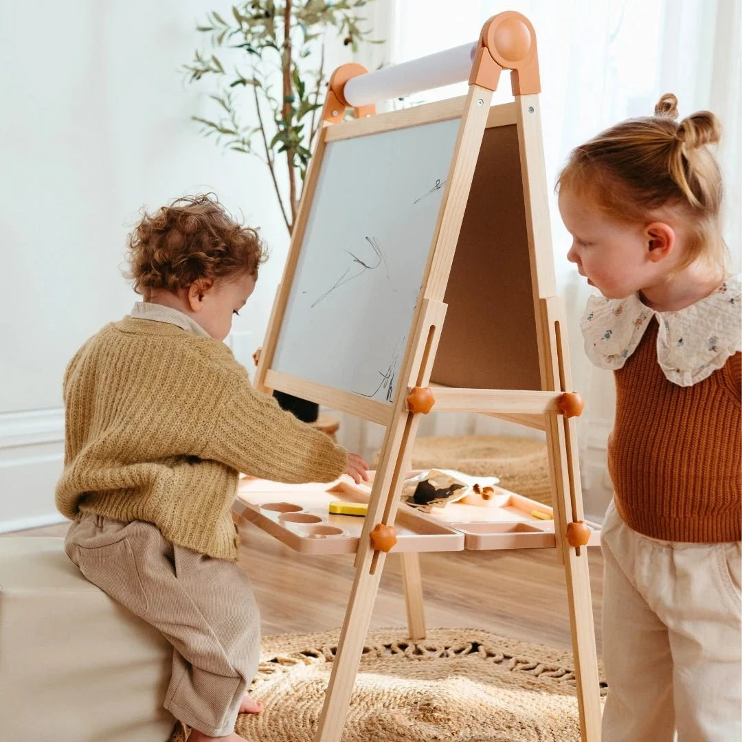 Tiny Land® Caramel Magnitales Easel for Kids — Tiny Land