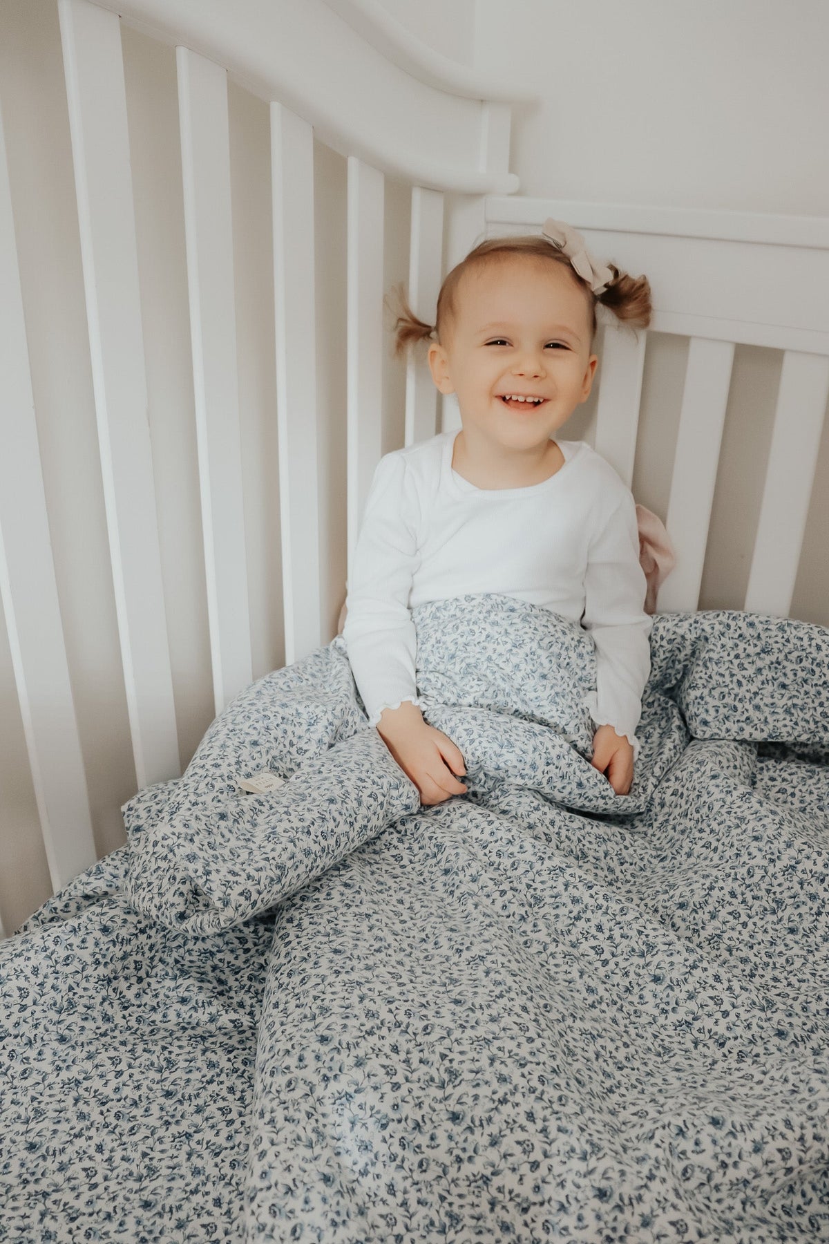 Floret Crib Quilted Blanket — Little Mae & Co
