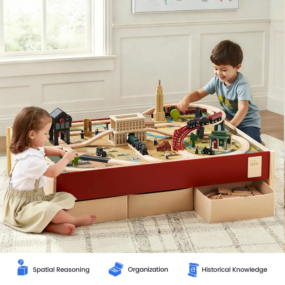 Tiny Land® 1920 Railway Adventure Train Table — Tiny Land