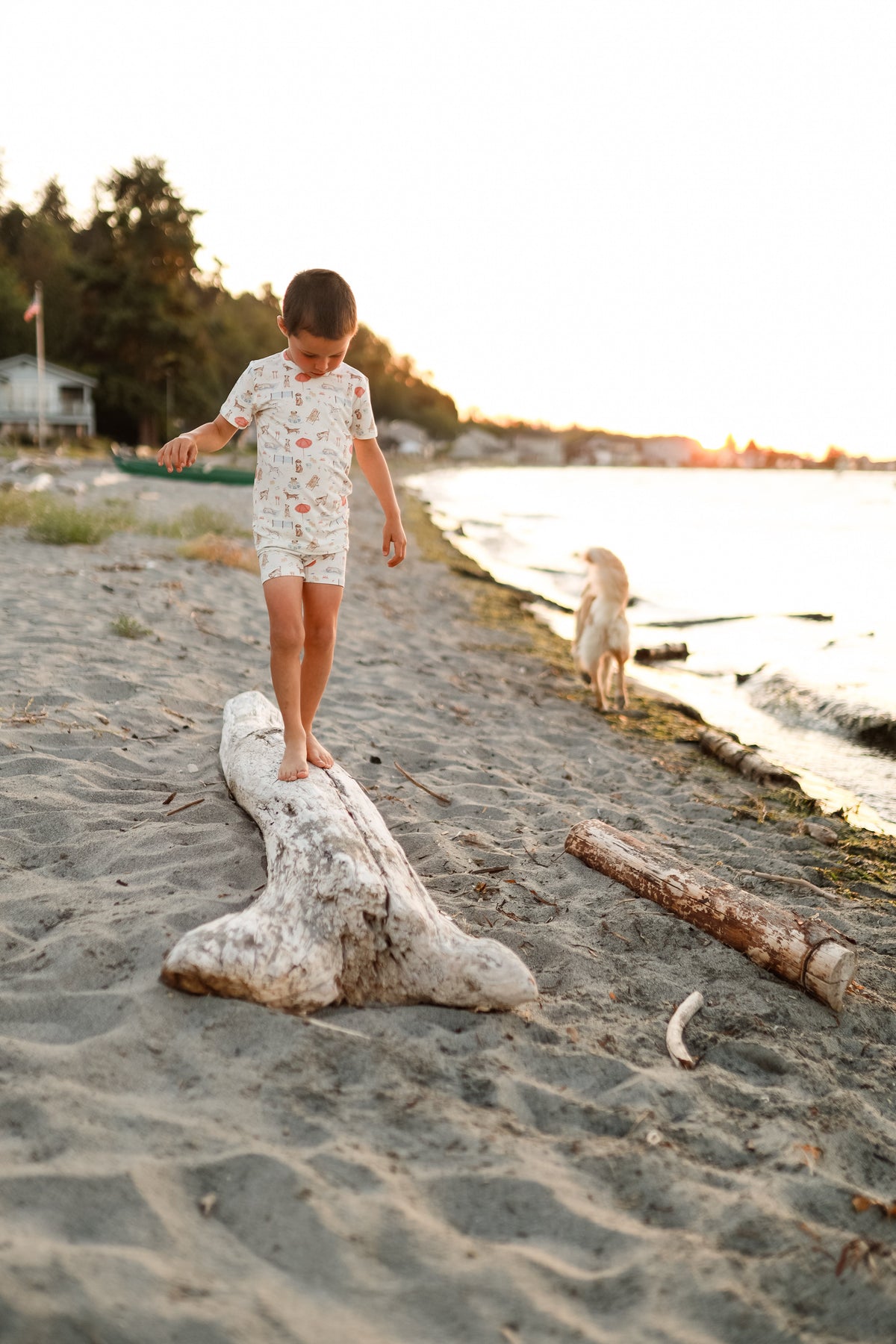 Beach Pawty 2pc Bamboo Pajamas — Little Joy Co.
