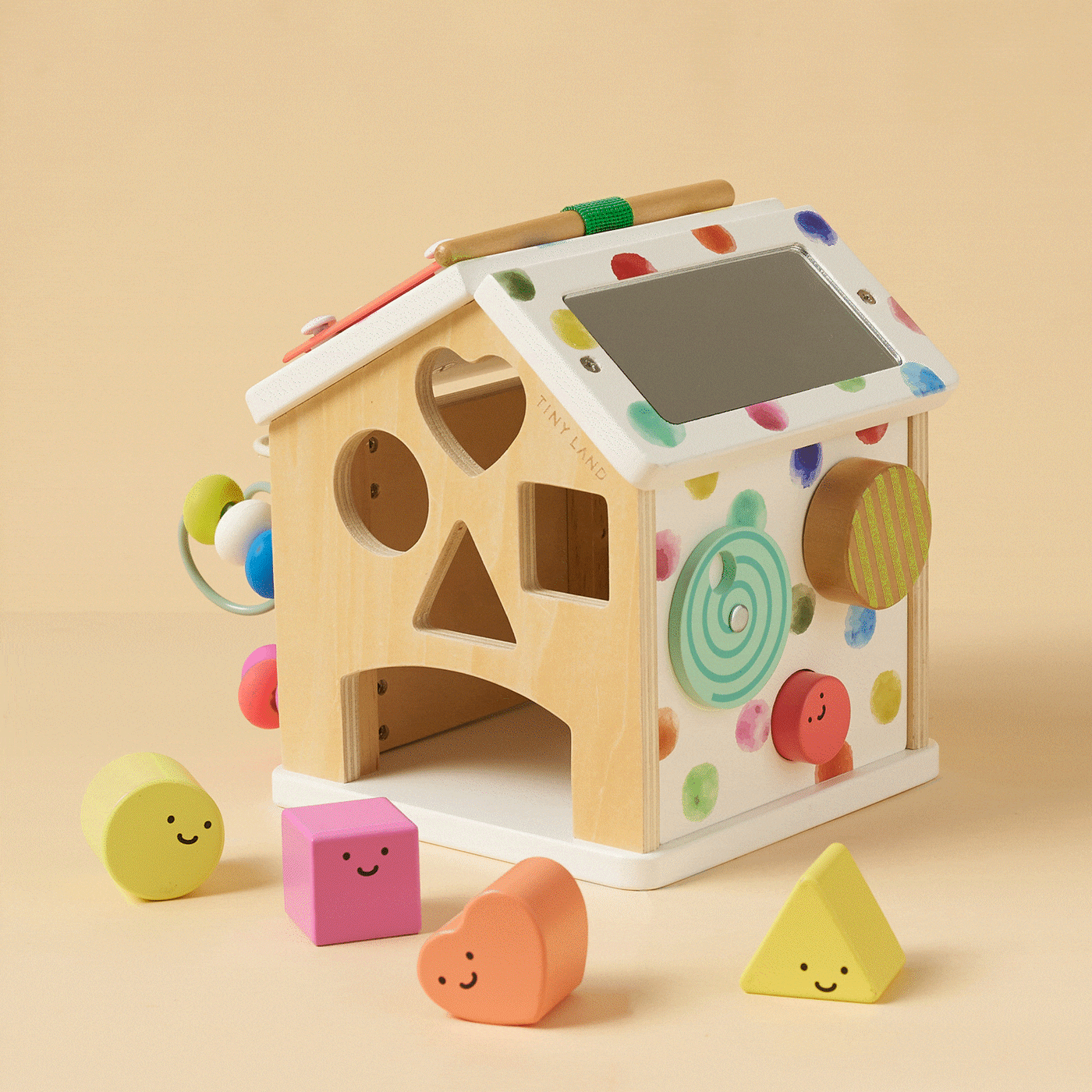 Brain & Hands Playset — Montessori Box (4–6 Months) + Activity Cube — Tiny Land