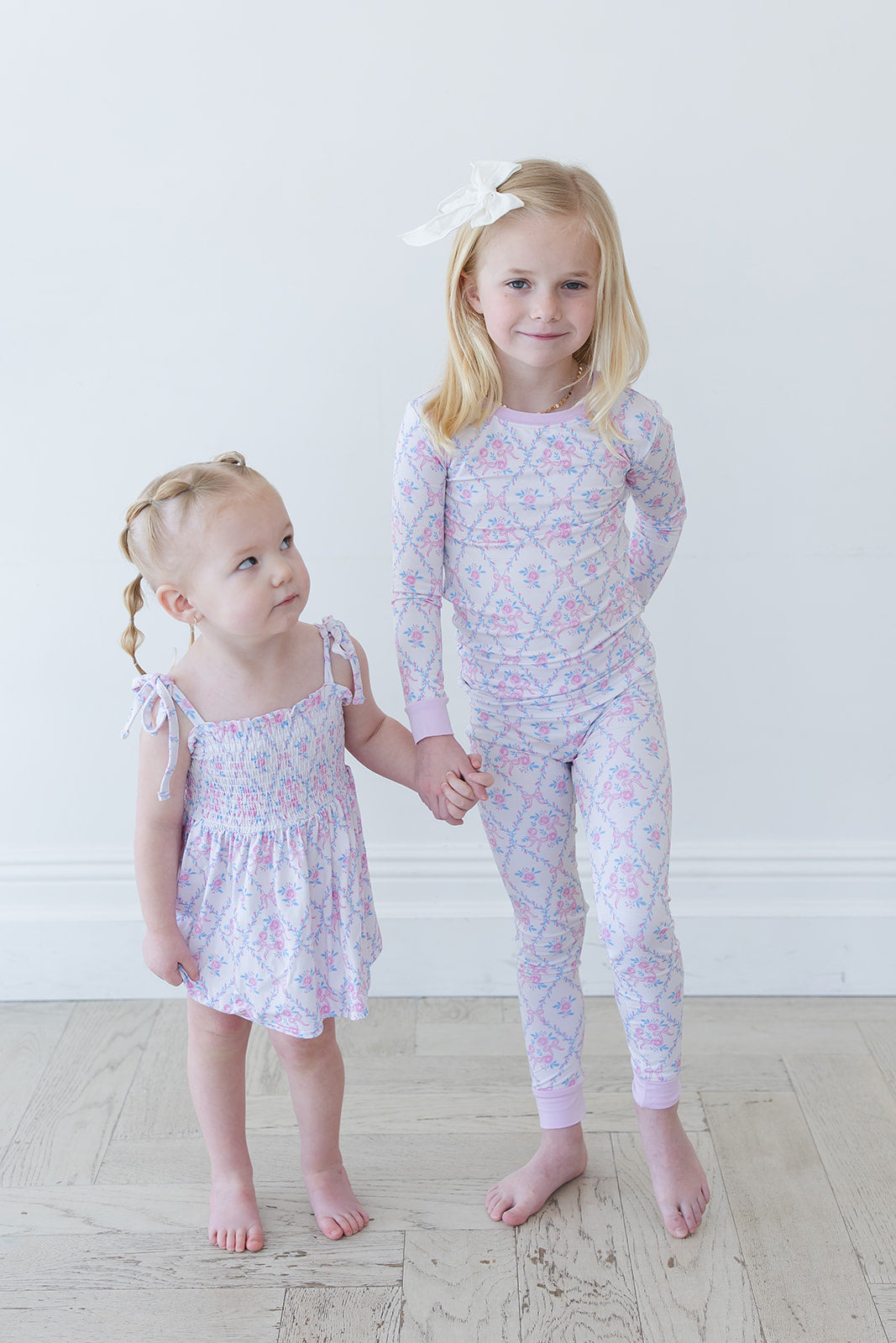 Charlotte - Smocked Diaper Dress Set — Blush Lotus