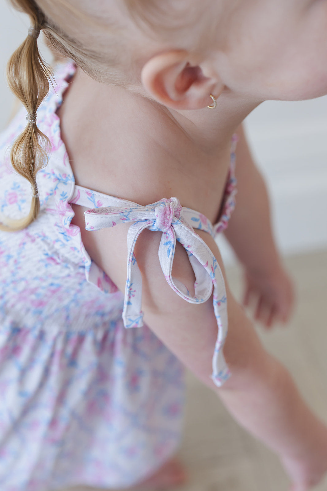 Charlotte - Smocked Diaper Dress Set — Blush Lotus