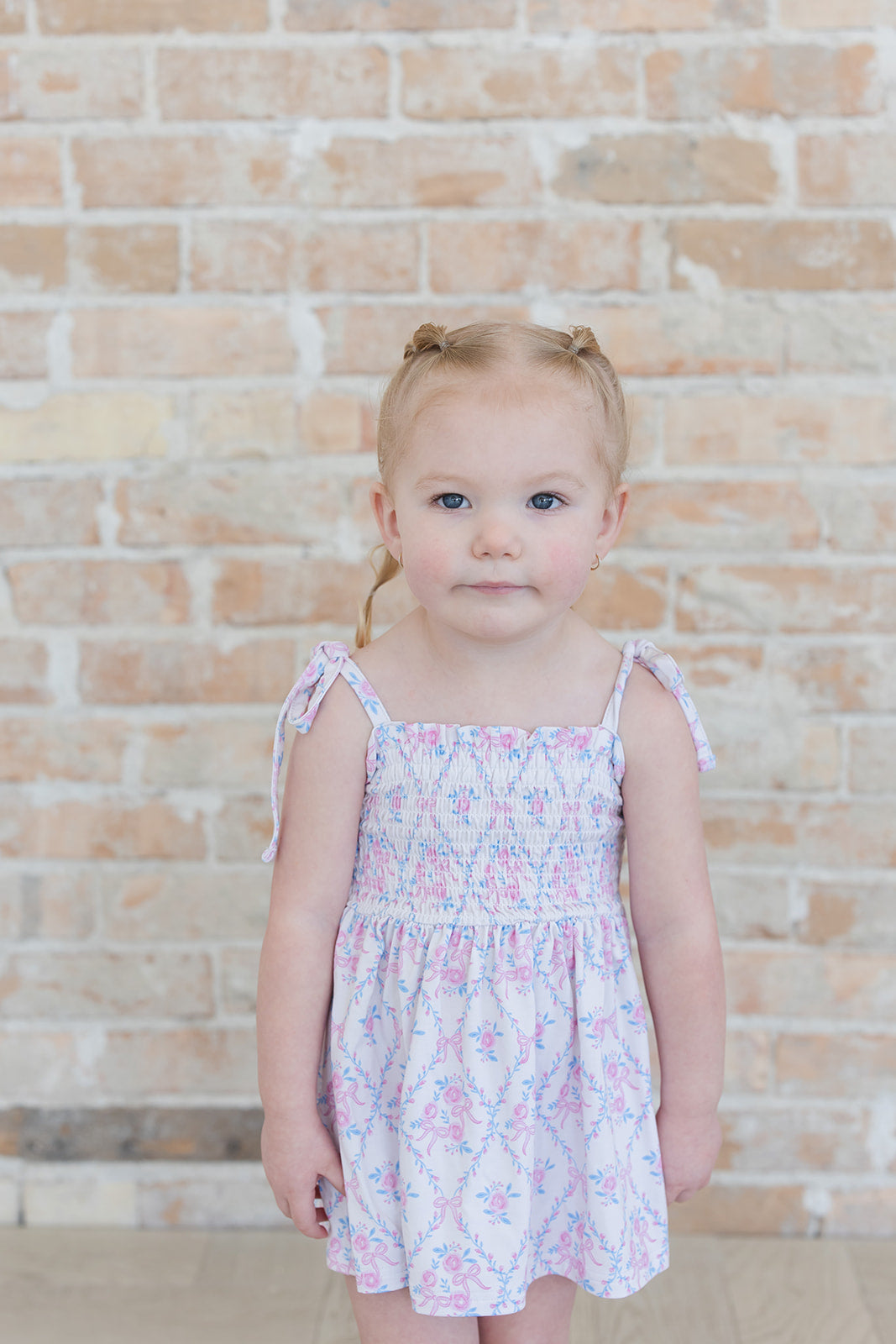 Charlotte - Smocked Diaper Dress Set — Blush Lotus