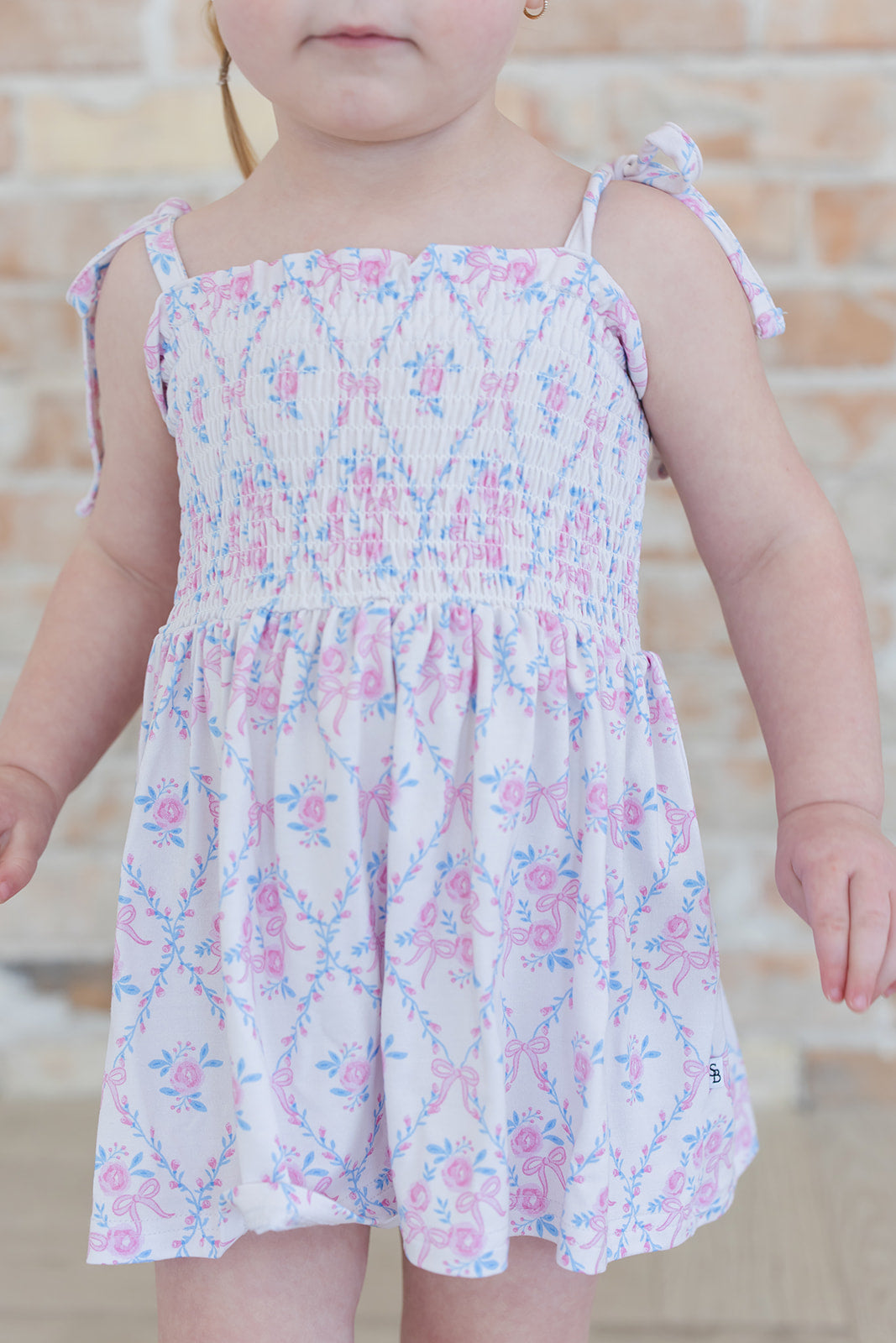 Charlotte - Smocked Diaper Dress Set — Blush Lotus