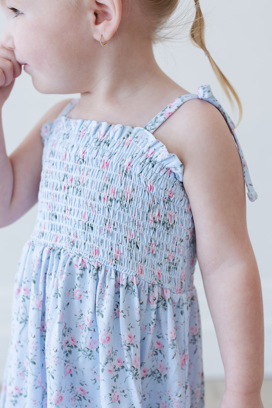 Eloise - Smocked Diaper Dress Set — Blush Lotus