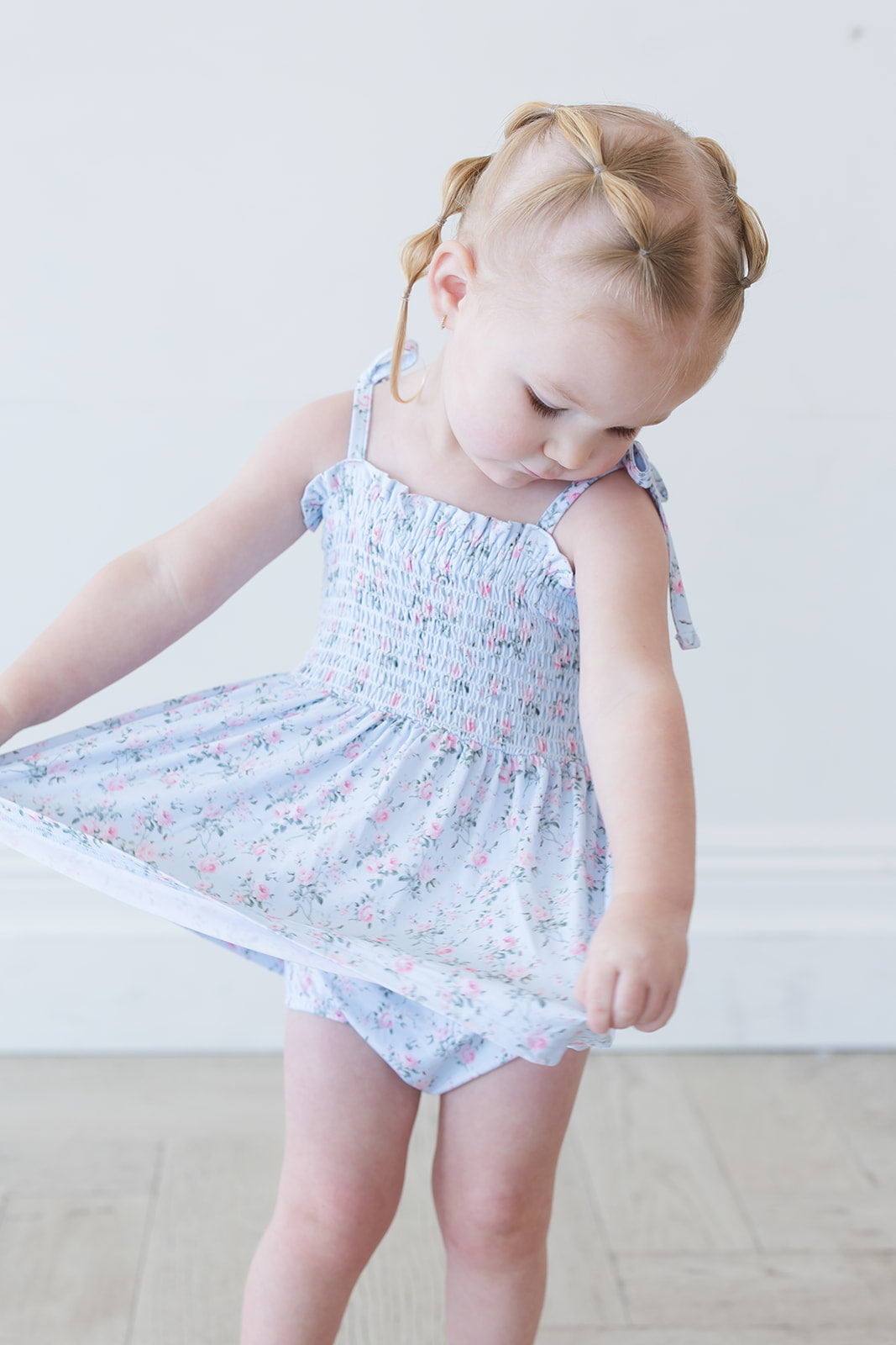 Eloise - Smocked Diaper Dress Set — Blush Lotus