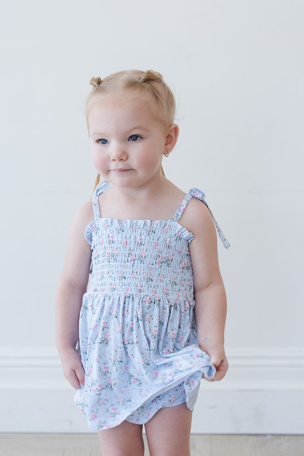 Eloise - Smocked Diaper Dress Set — Blush Lotus