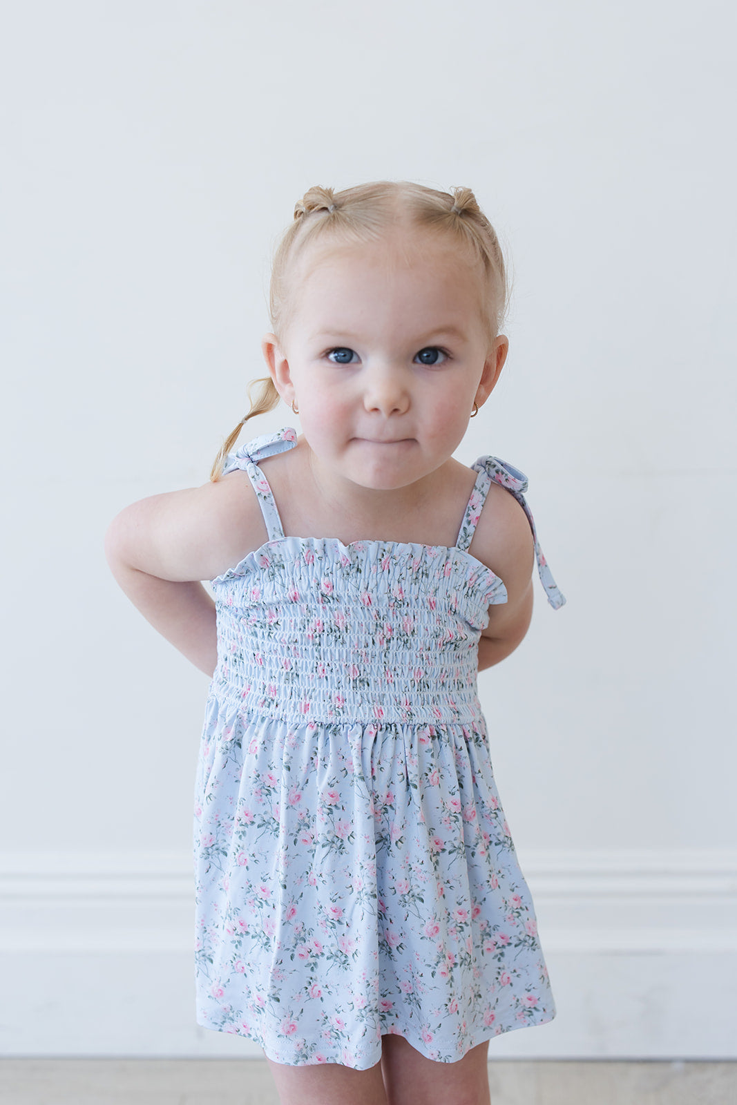 Eloise - Smocked Diaper Dress Set — Blush Lotus