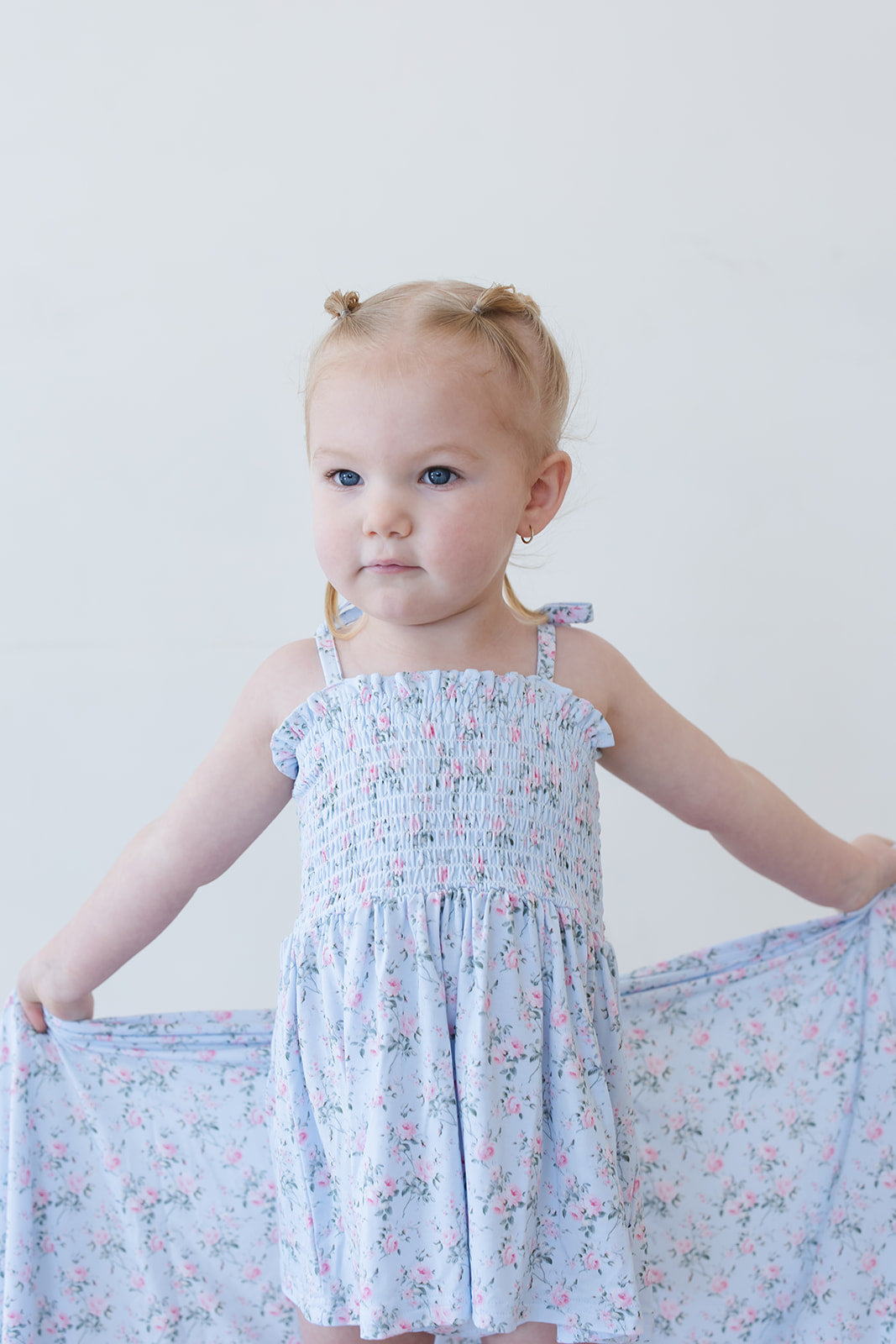 Eloise - Smocked Diaper Dress Set — Blush Lotus