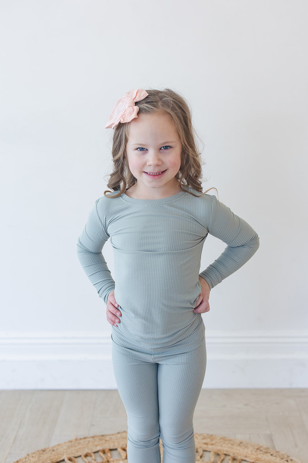 Sage (ribbed)  - Set — Blush Lotus