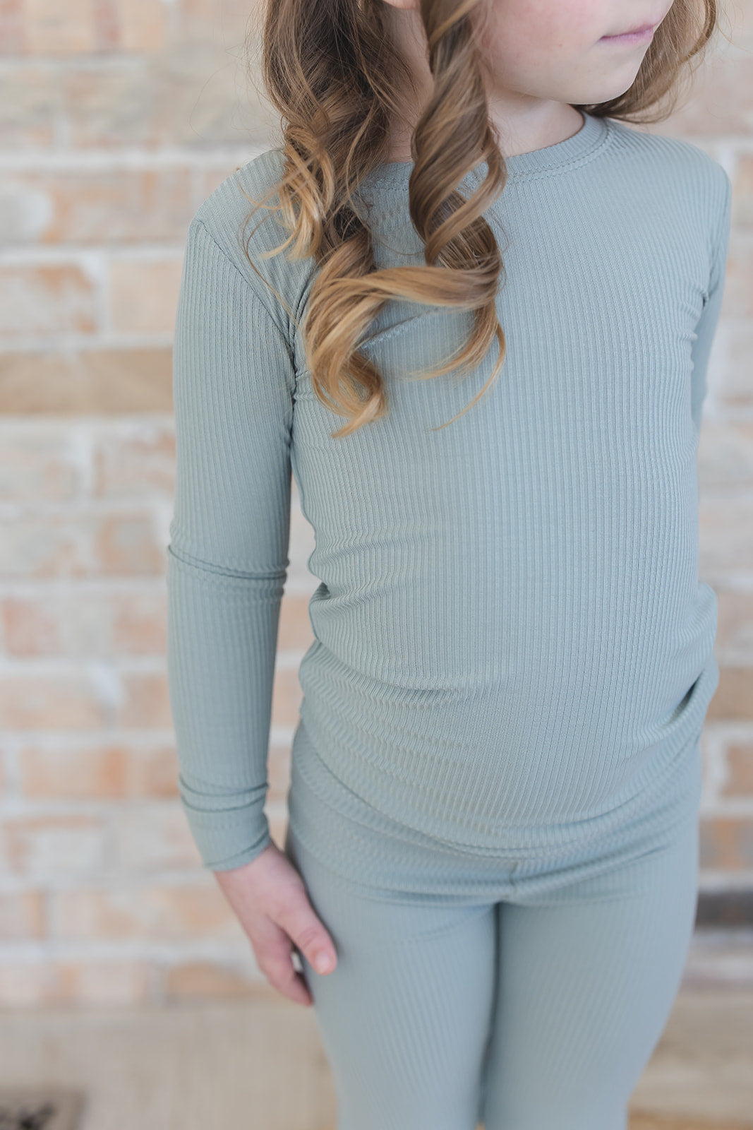 Sage (ribbed)  - Set — Blush Lotus