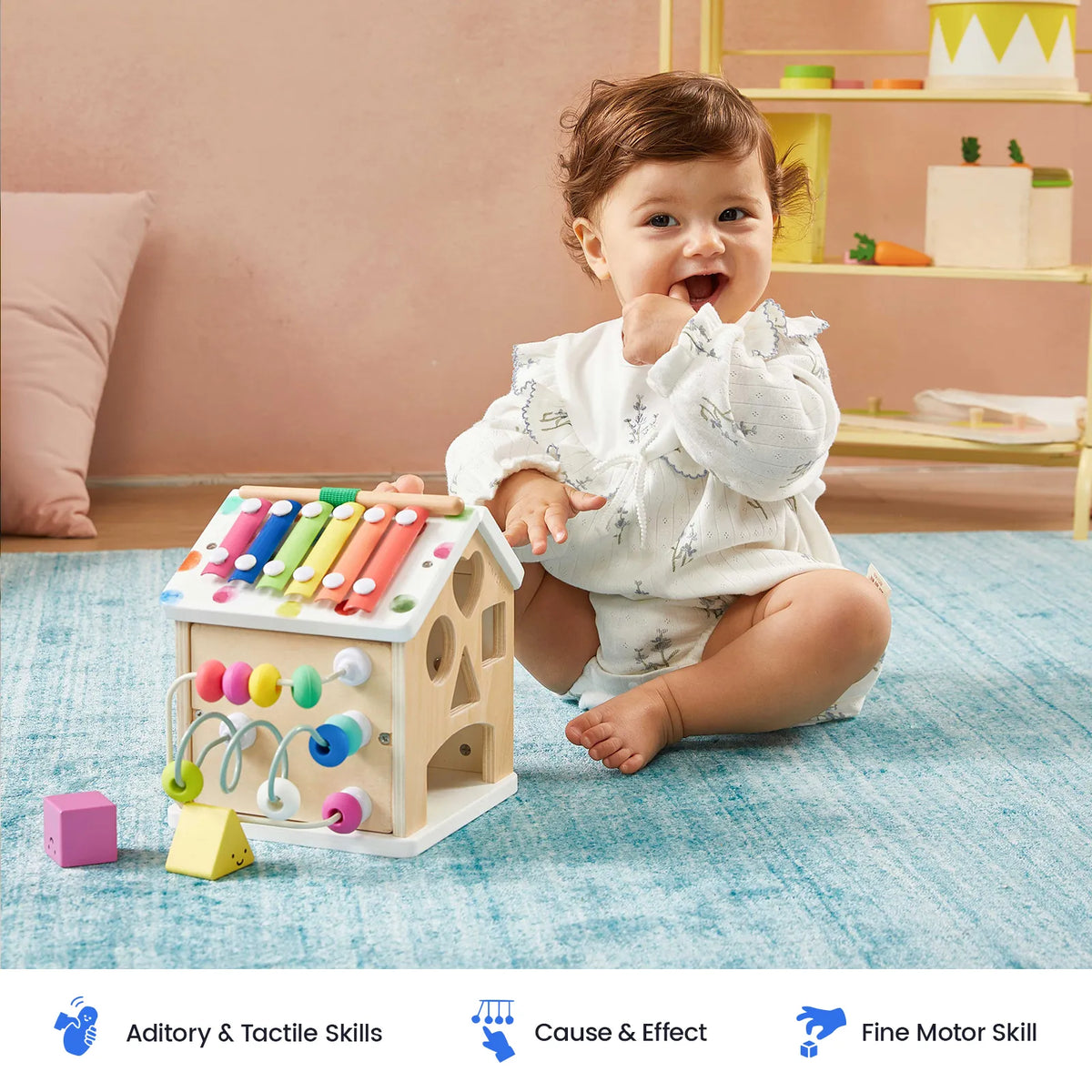 Tiny Land® Cottage Activity Cube - Rainbow — Tiny Land