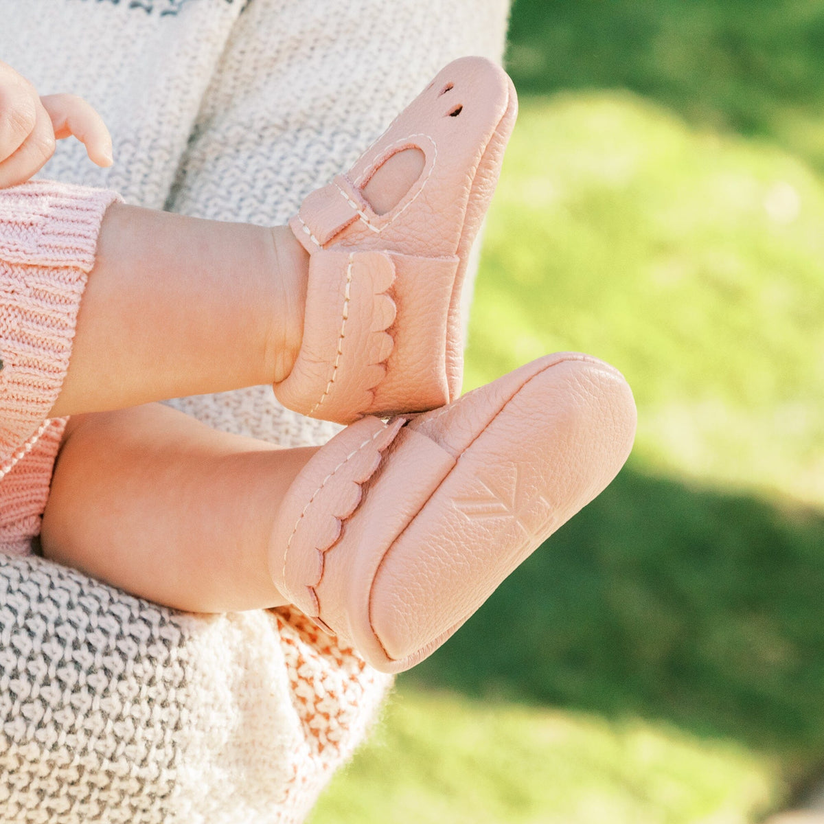 Newborn Blush Mary Jane Baby Shoe — Freshly Picked