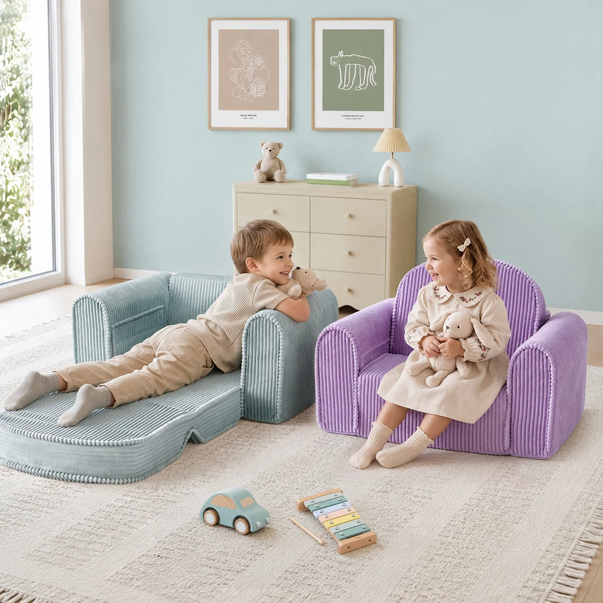 Tiny Land® GentleSnug Corduroy Kid Chair — Tiny Land