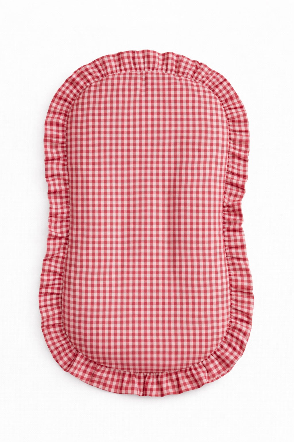 Red Gingham Ruffle Baby Lounger Cover — Little Mae & Co