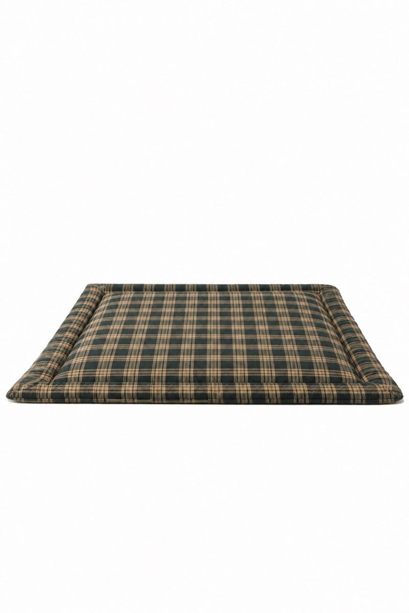 Green Plaid Padded Baby Play Mat — Little Mae & Co