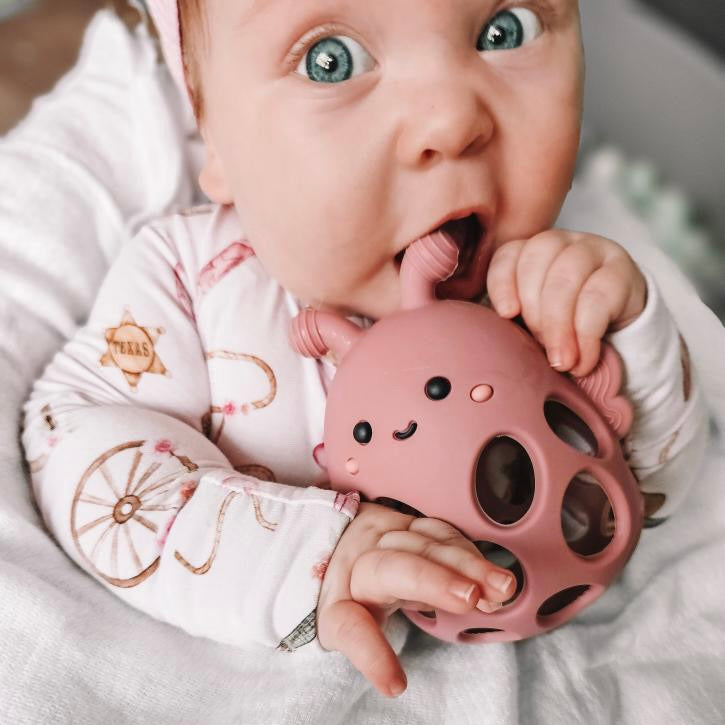 Garden Party Collection - Honey Bee Teether — Calla and Friends