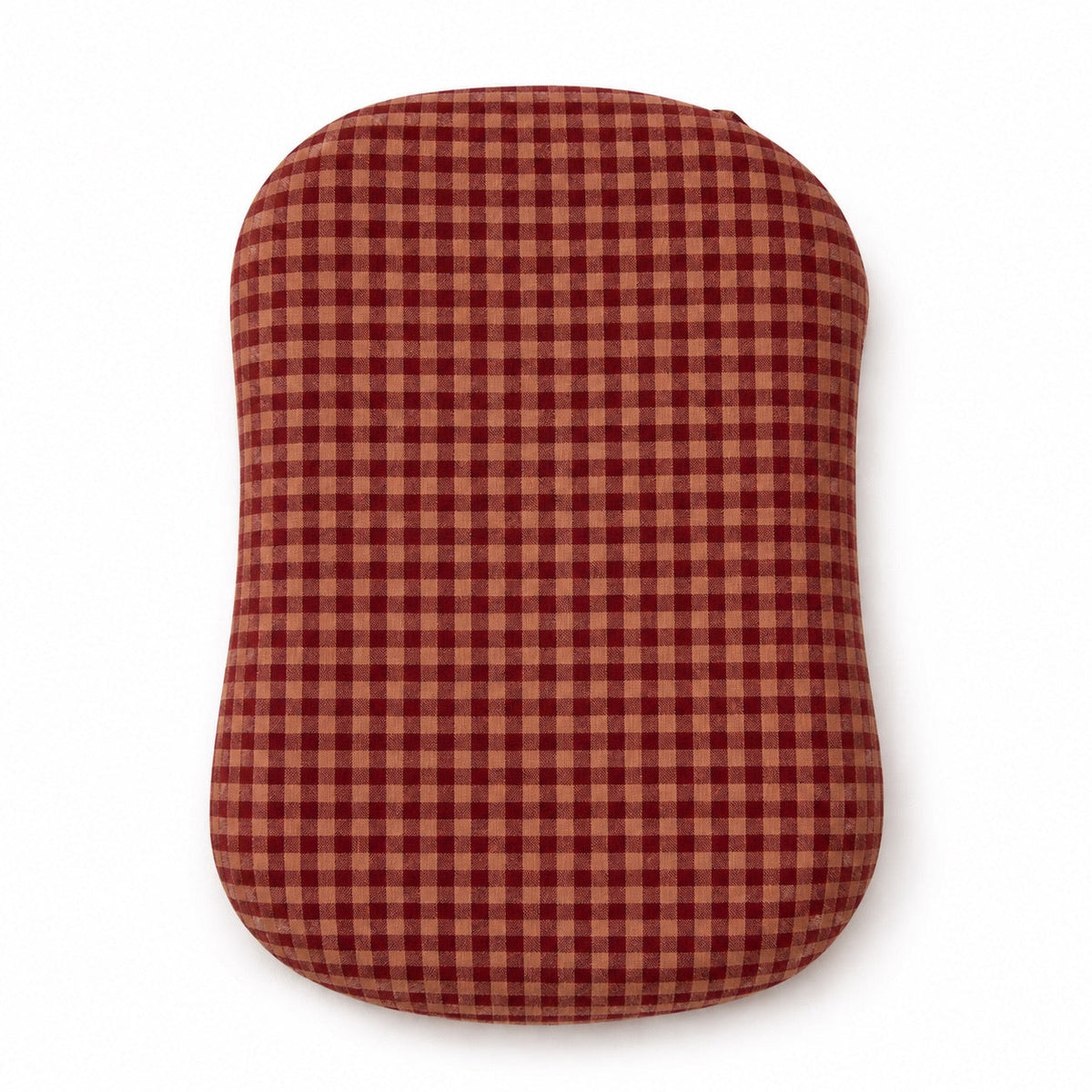 Red Beige Gingham Ruffle Baby Lounger Cover — Little Mae & Co