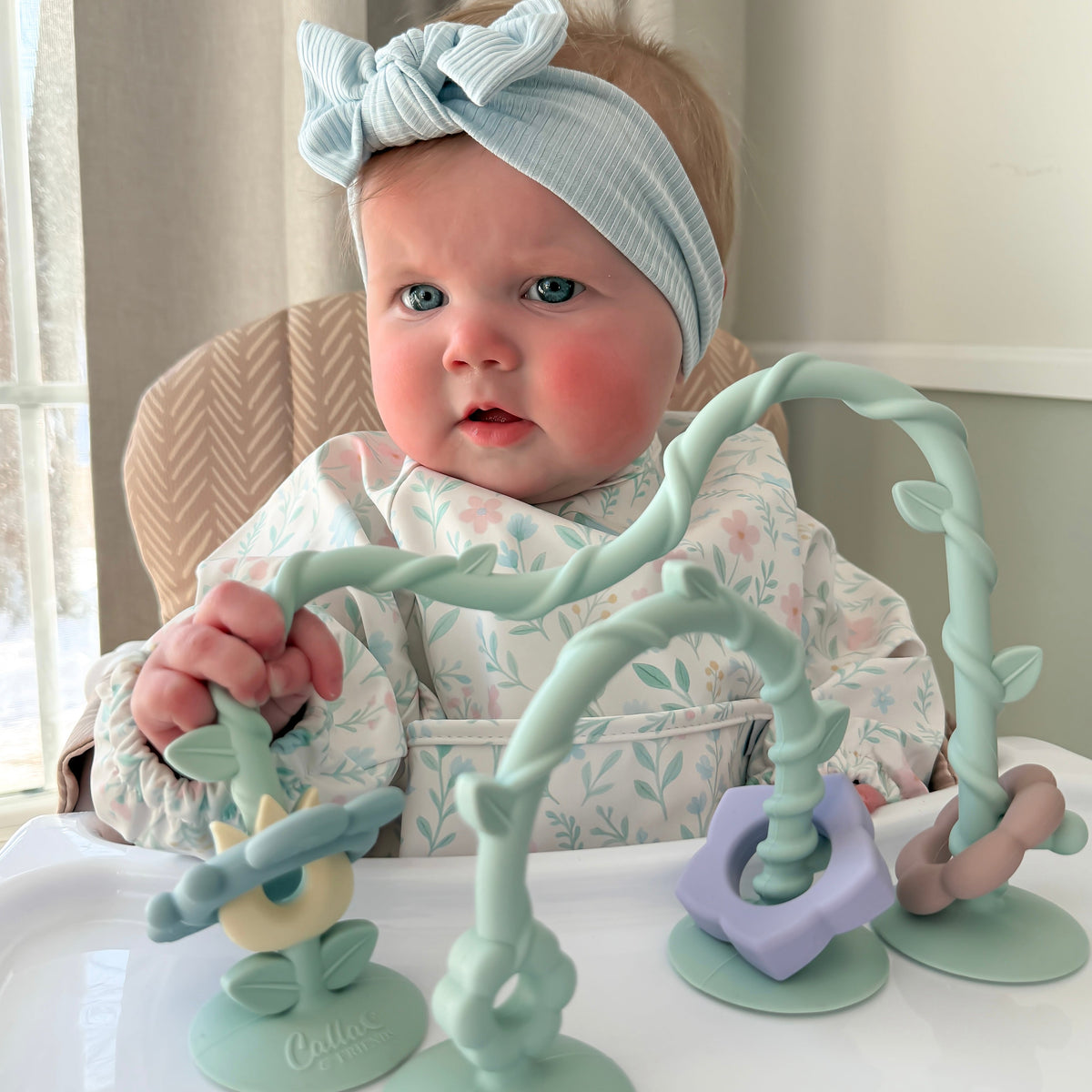 The Grayson Long Sleeve Bib - Wildflower Dreams — Calla and Friends