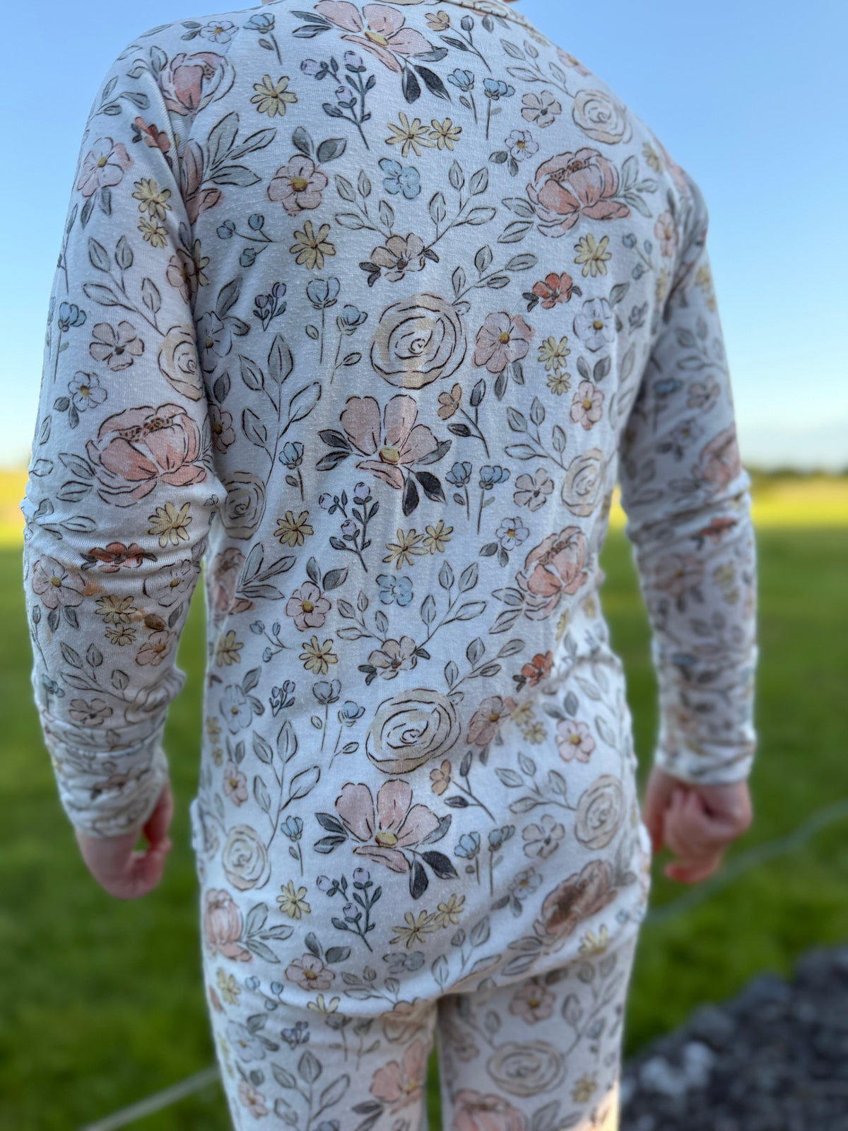 Pastel Petals Modal Zippy Romper — Little Joy Co.