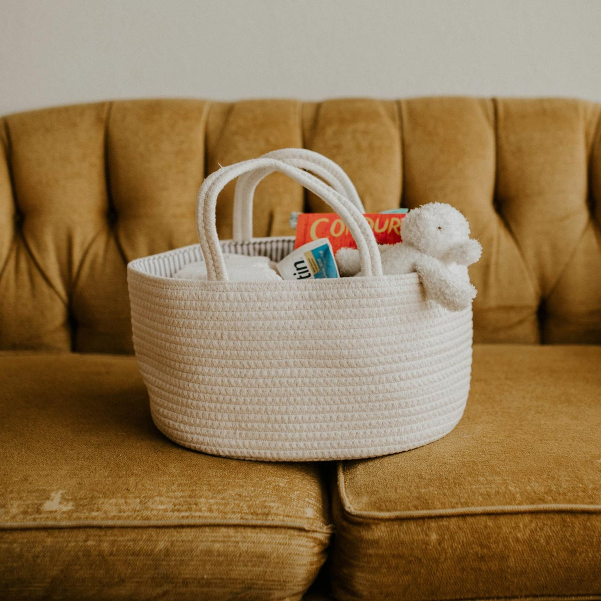 Rope Diaper Caddy — Parker Baby Co.