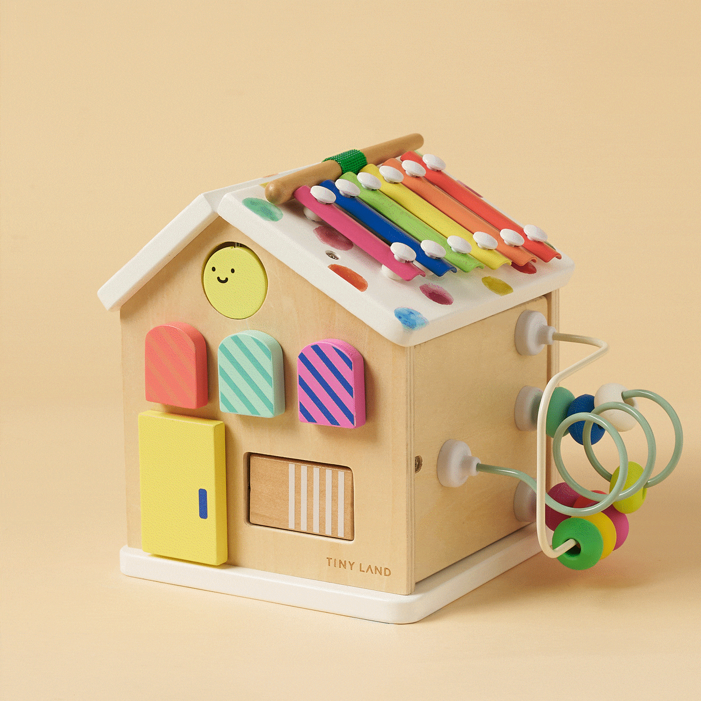 Brain & Hands Playset — Montessori Box (4–6 Months) + Activity Cube — Tiny Land