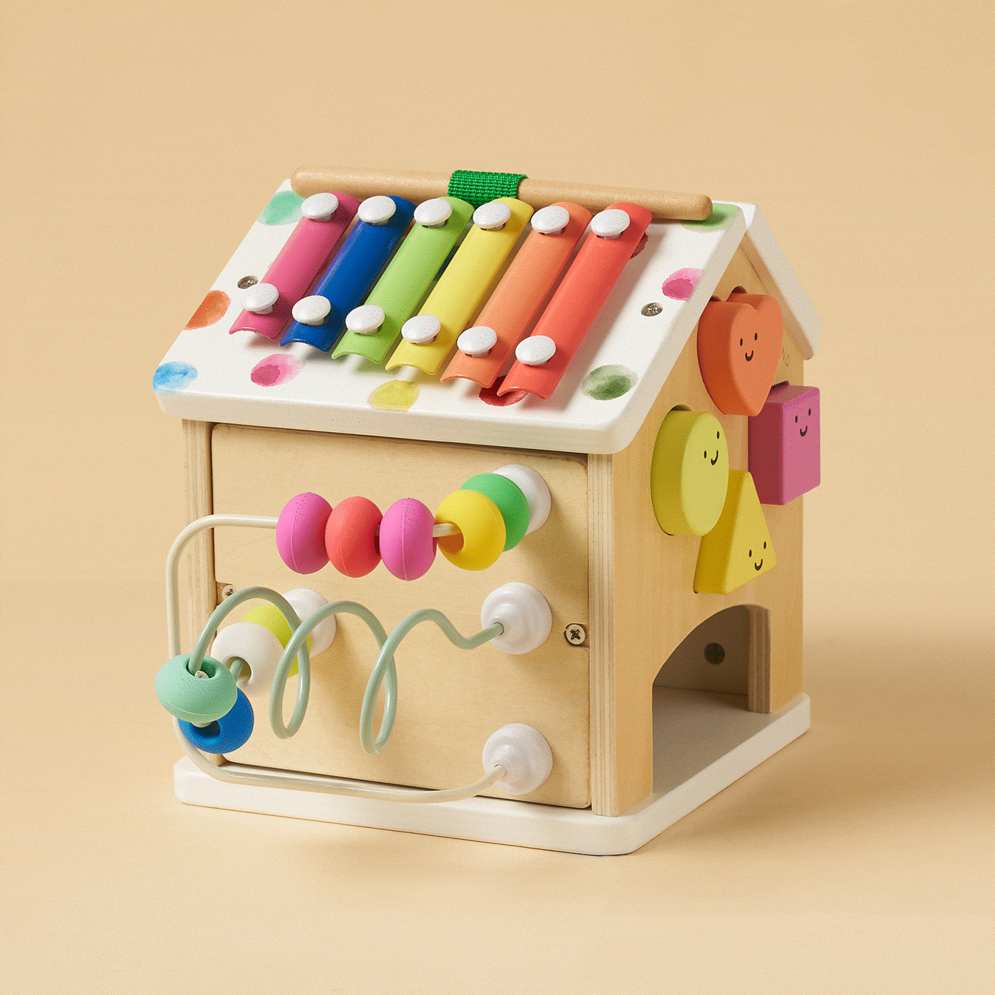 Brain & Hands Playset — Montessori Box (4–6 Months) + Activity Cube — Tiny Land