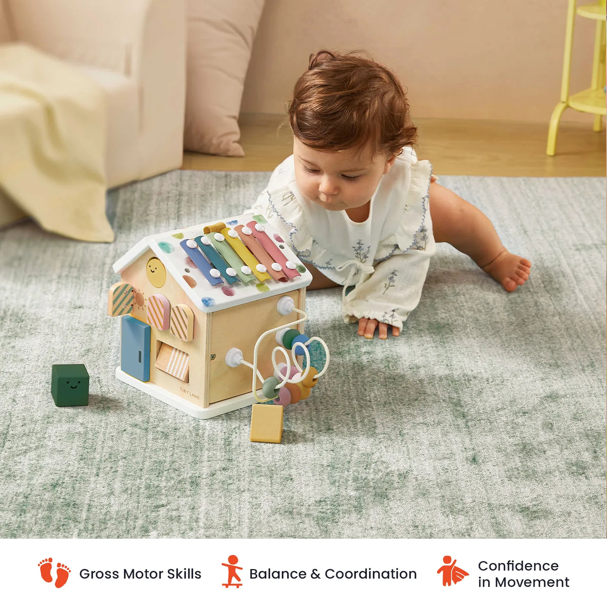 Tiny Land® Cottage Activity Cube - Morandi — Tiny Land
