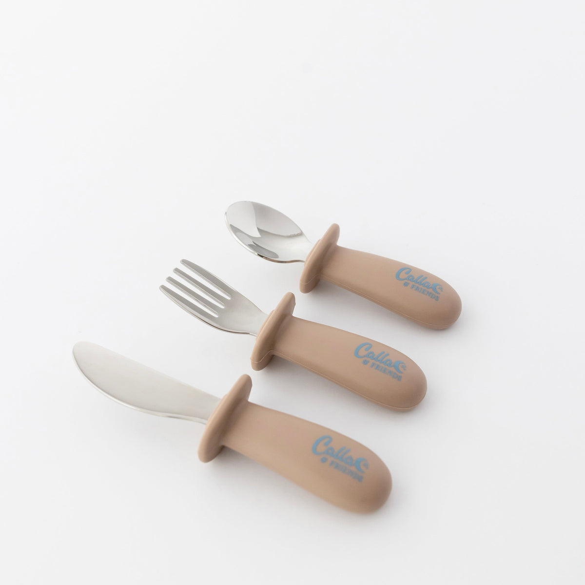 Silicone & Stainless Steel Toddler Utensil Set — Calla and Friends