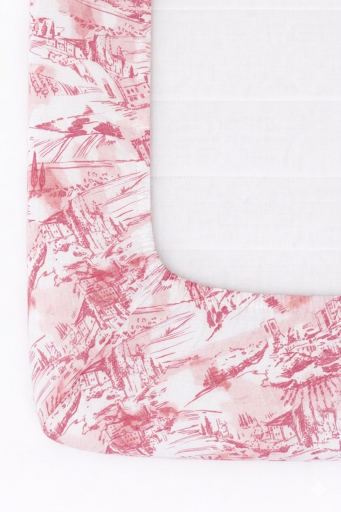 Pink Toile Crib Sheet — Little Mae & Co