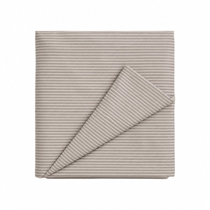 Grey Ivory Stripe Crib Quilted Blanket — Little Mae & Co