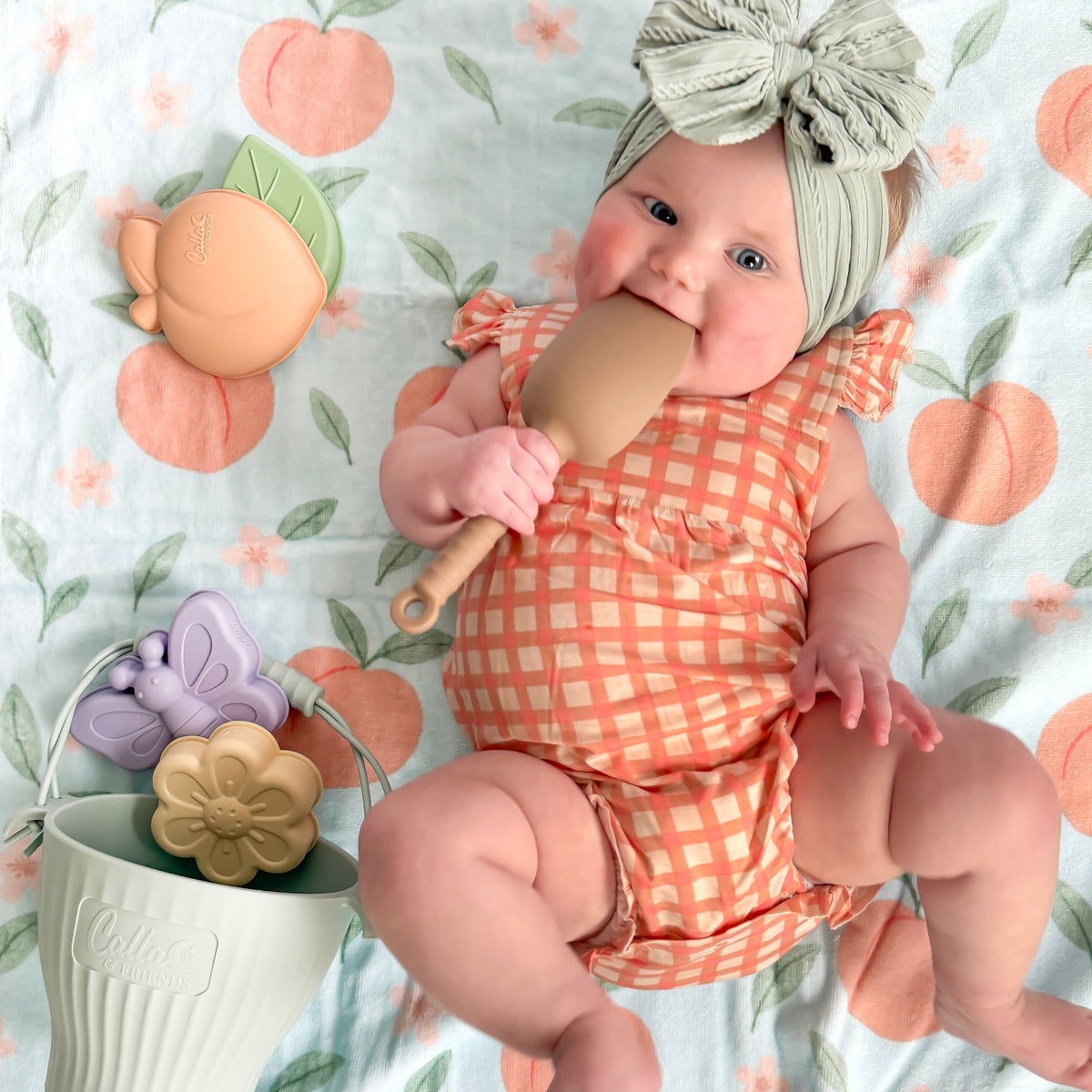 Peach Blossom Silicone Beach Toy Set — Calla and Friends