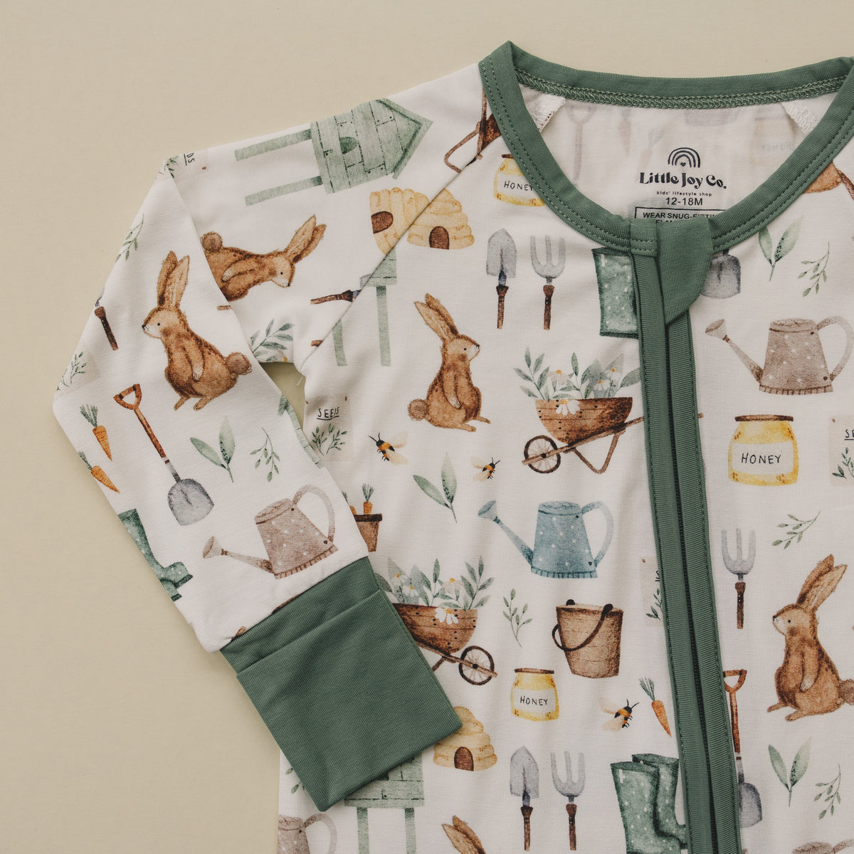 Cottontail Garden Bamboo Zippy Romper — Little Joy Co.