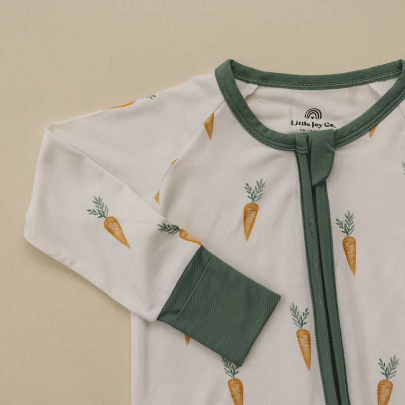 Keep Calm and Carrot On Bamboo Zippy Romper — Little Joy Co.