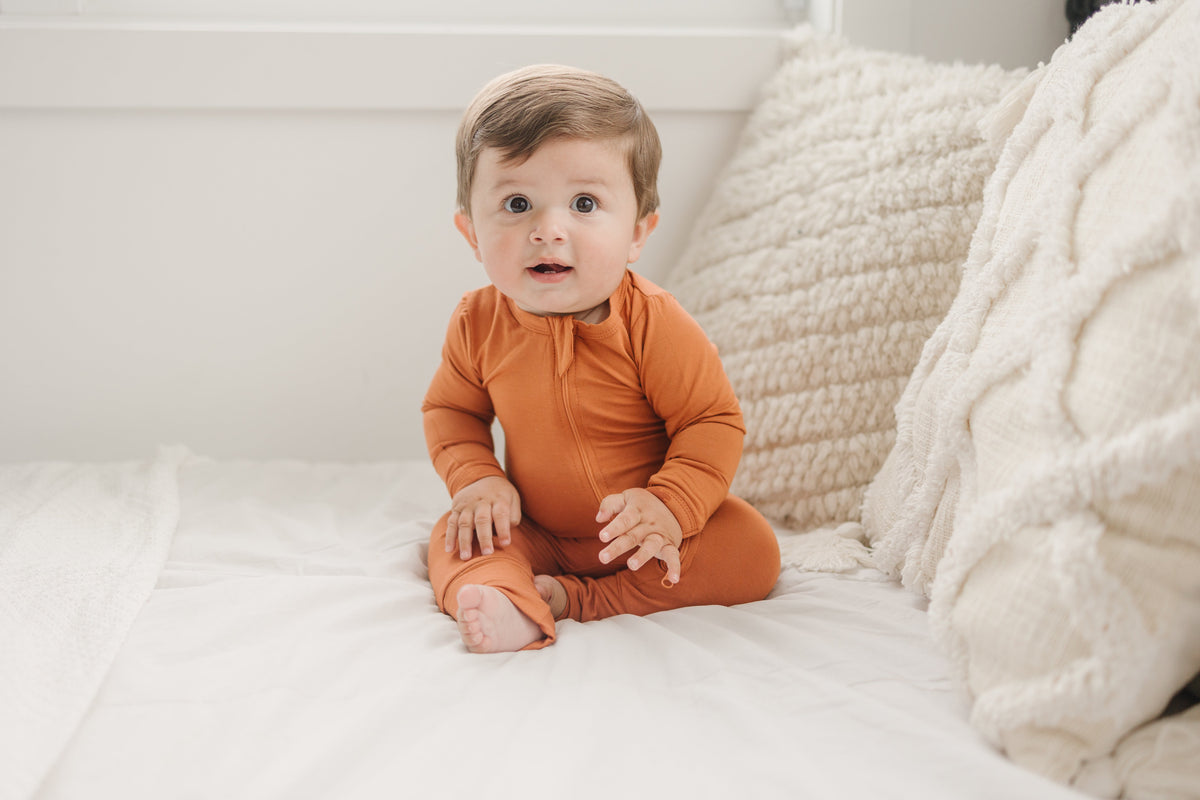 Solid Bamboo Zippy Pajamas - more colors — Little Joy Co.
