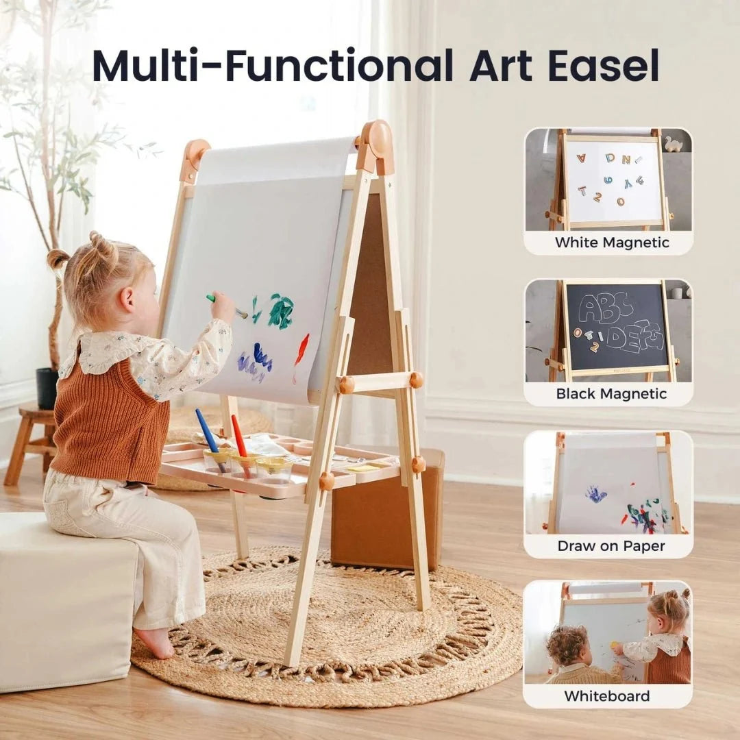 Tiny Land® Caramel Magnitales Easel for Kids — Tiny Land