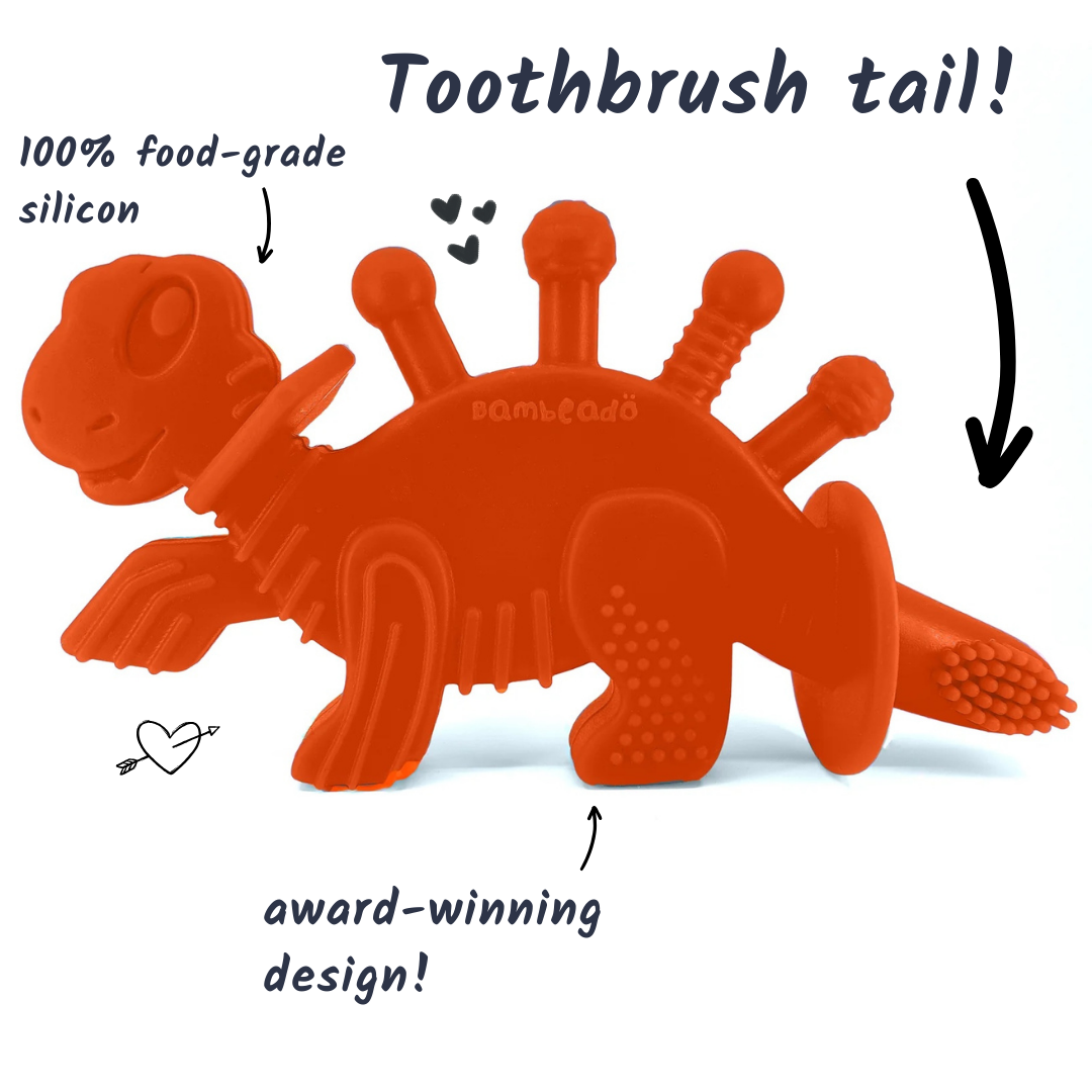 Dibly the Dino-Sore-No-More - Orange — Bambeado