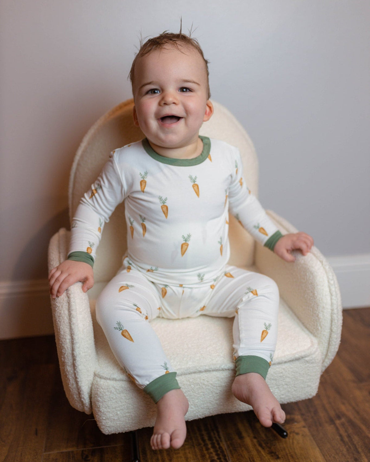 Keep Calm and Carrot On 2pc Bamboo Pajamas — Little Joy Co.