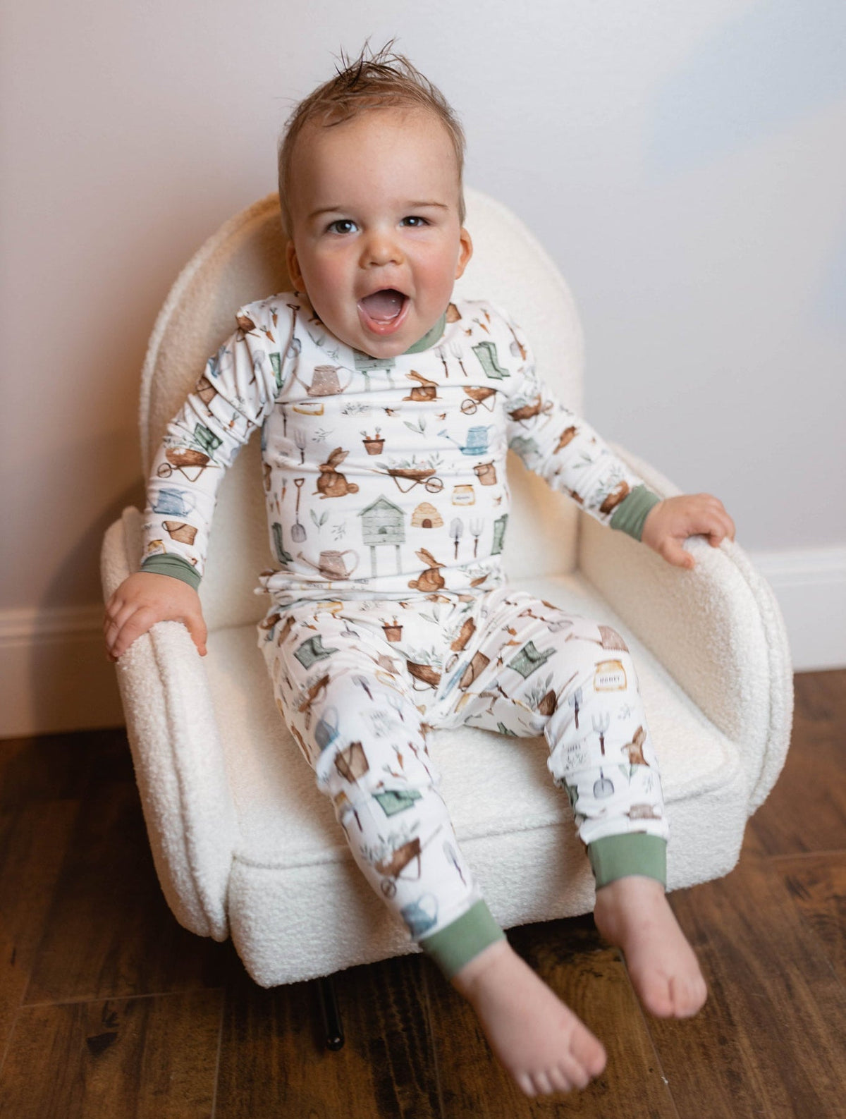 Cottontail Garden 2pc Bamboo Pajamas — Little Joy Co.
