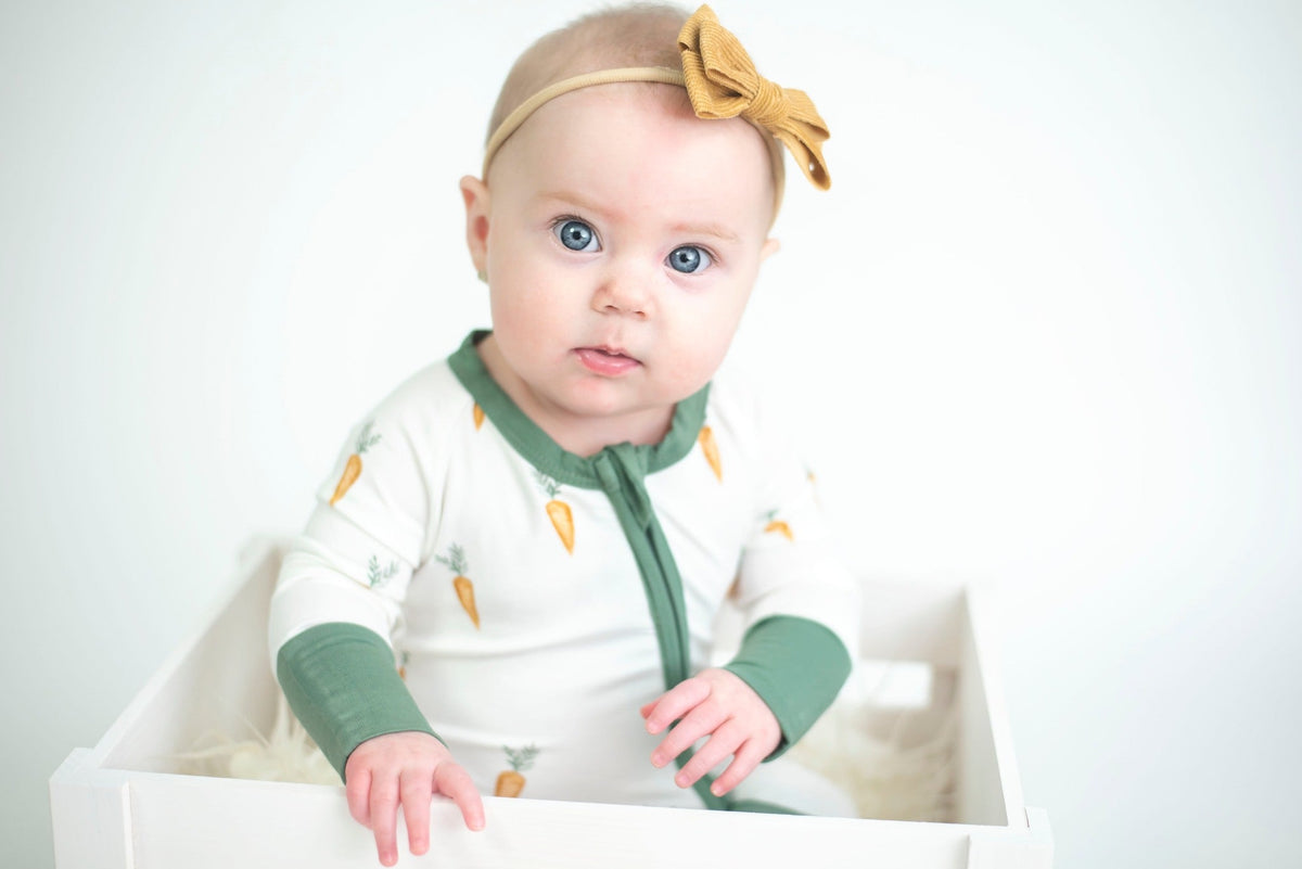Keep Calm and Carrot On Bamboo Zippy Romper — Little Joy Co.
