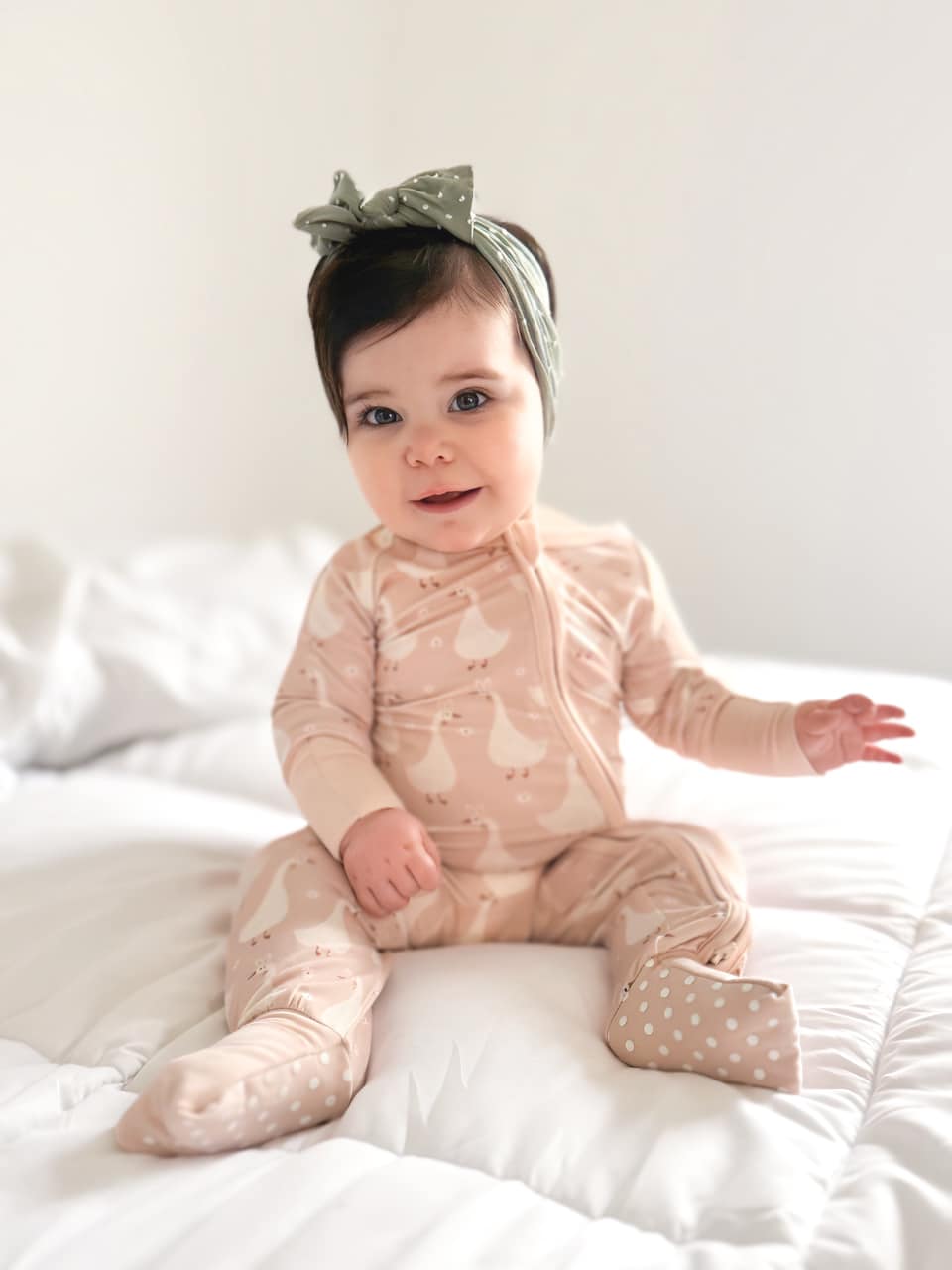 Silly Goose on the Loose Bamboo Zippy Romper — Little Joy Co.