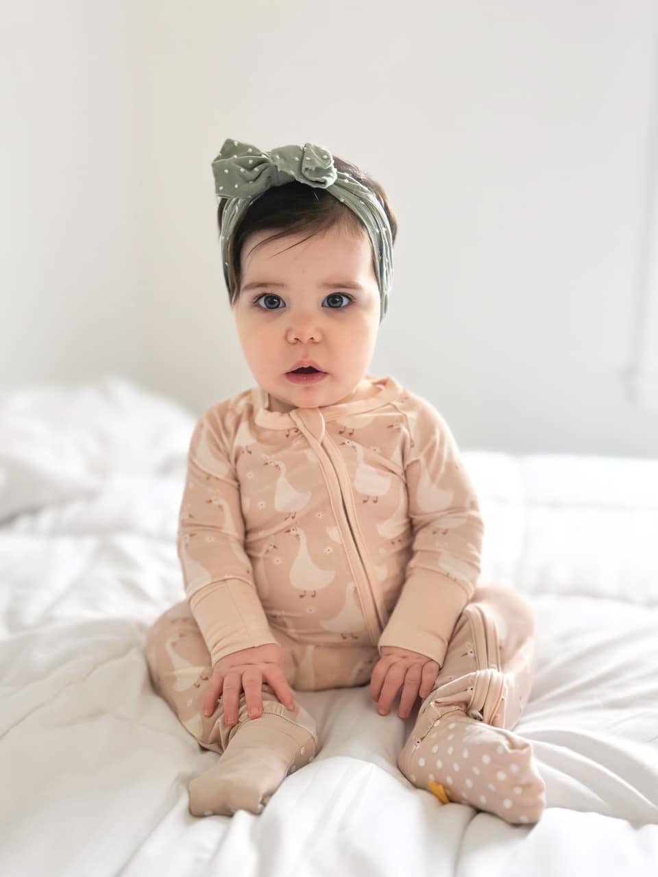 Silly Goose on the Loose Bamboo Zippy Romper — Little Joy Co.