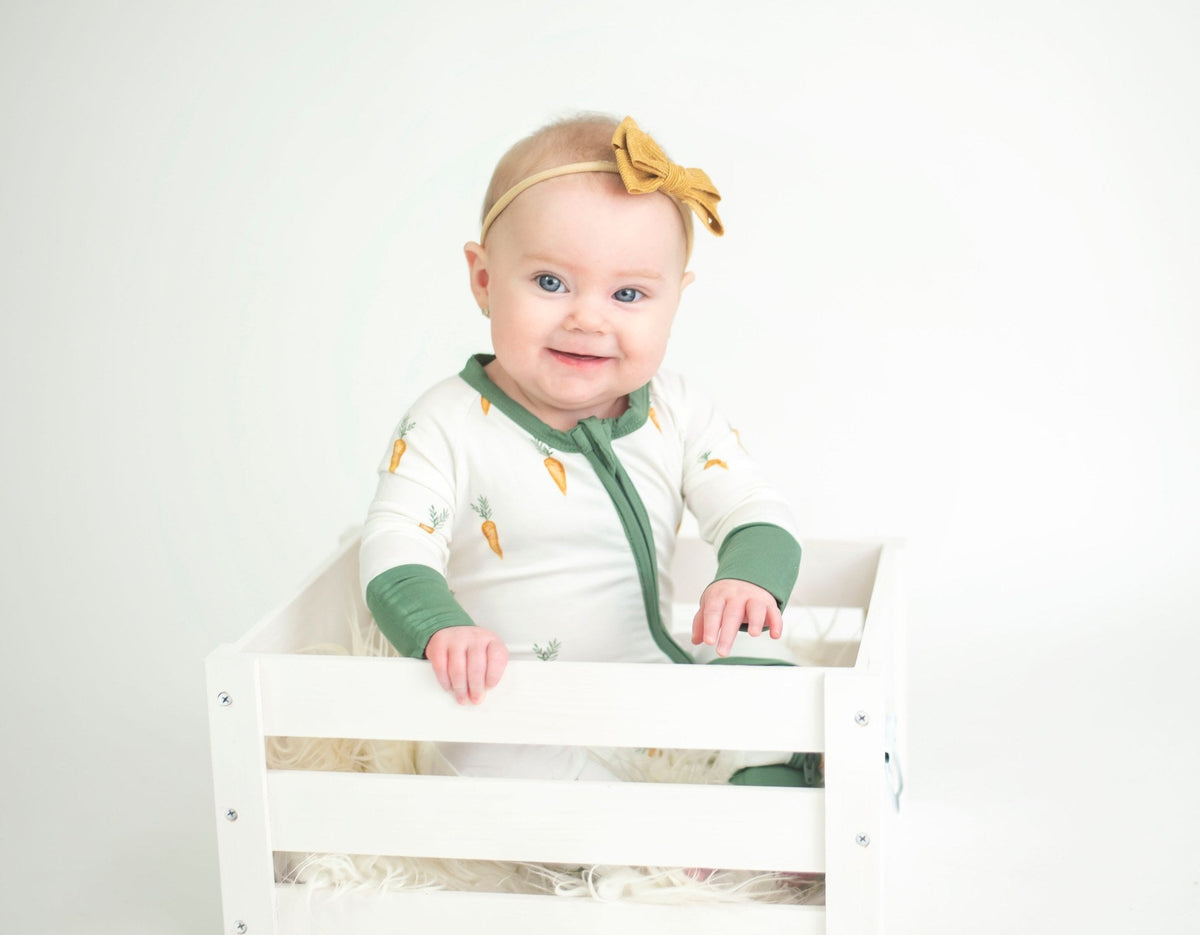 Keep Calm and Carrot On Bamboo Zippy Romper — Little Joy Co.