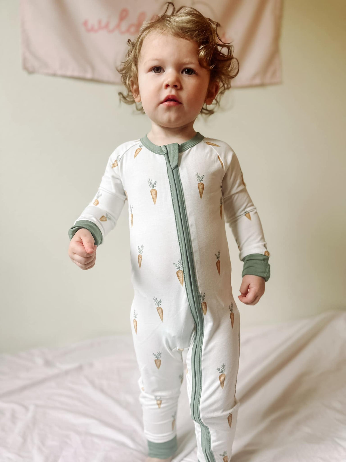 Keep Calm and Carrot On Bamboo Zippy Romper — Little Joy Co.